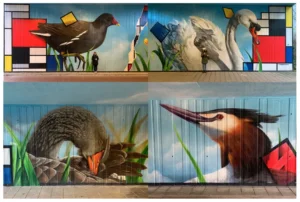 graffiti op de buitenmuur